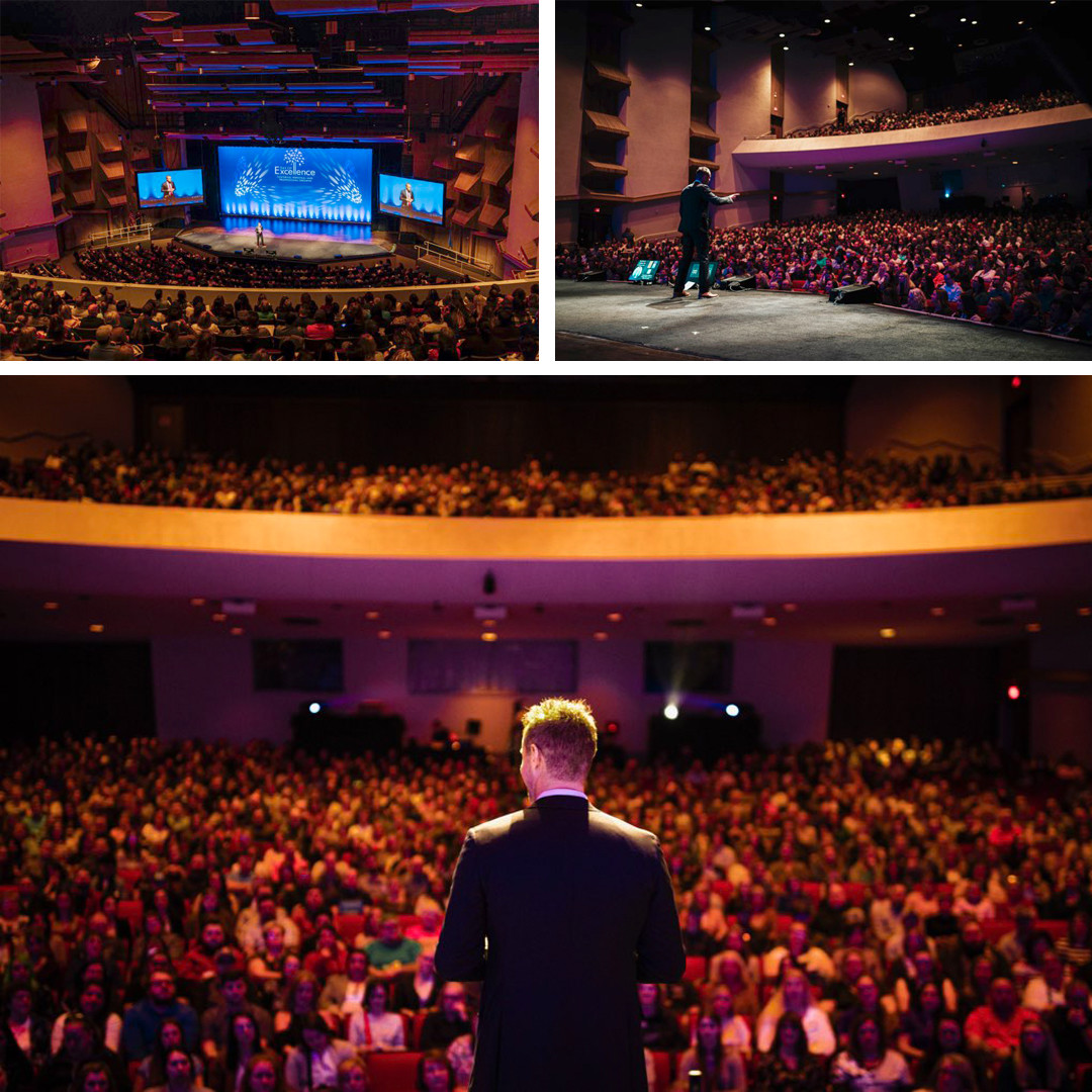 AlanSteinJr's tweet photo. The packed house of 1,600+ attendees at Day of Excellence was nothing short of electric! They were locked in and engaged. It was an honor to speak alongside three ROCK STARS (Kenyon Salo, Pete Smith, and Dan Thurmon)! https://t.co/6sGZRRrxDz