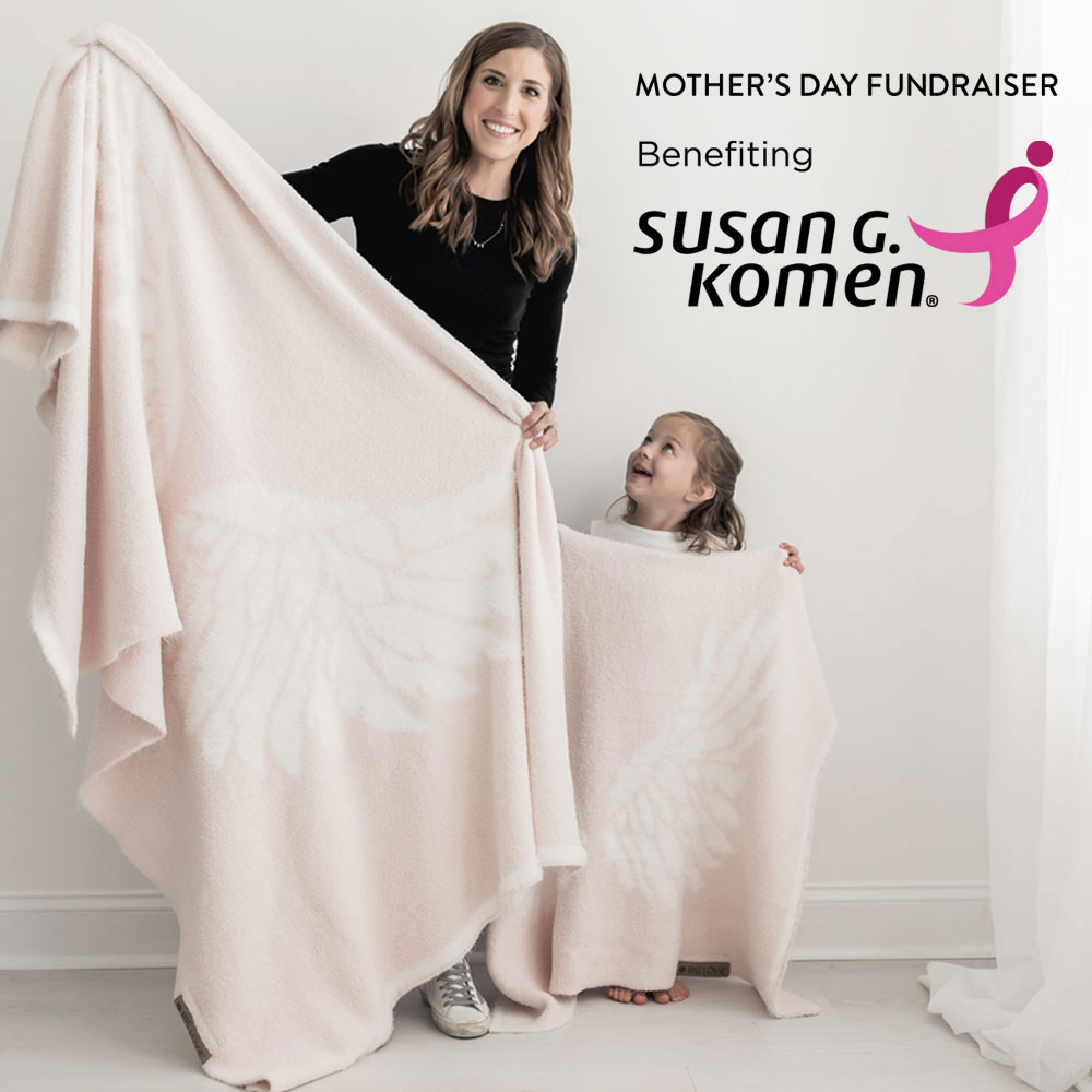 Get cozy and fight breast cancer! 15% of sales donated to Susan G. Komen now through May 8.
Use code PINKLOVE at checkout.
BONUS: Buy 3+ blankets and we'll donate a Pink Wings Dream blanket to Susan G. Komen to provide to those in need of love &amp; support.
bit.ly/3vlwquI