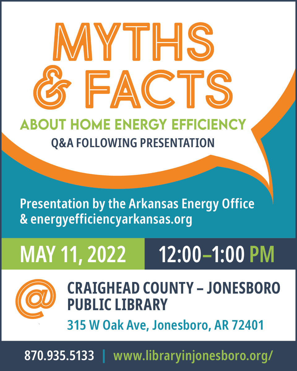 CCJPL's tweet photo. Join us for a Myths &amp; Facts about Energy Efficiency seminar on May 11th at noon.  The seminar will take place in the Round Room. https://t.co/raoJ1KLSJi