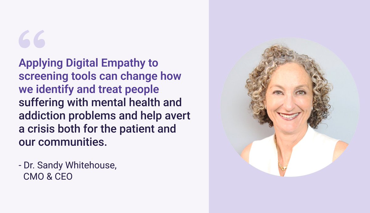 Applying Digital Empathy to screening tools can change how we identify and treat people suffering with mental health and addiction problems and help avert a crisis both for the patient and our communities.

tickithealth.com/digitally-empa…

#DigitalEmpathy #HealthTech #MentalHealthMatters