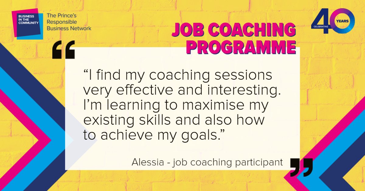 Our #JobCoaching prog was a success for Alessia who was able to get direction & support with her career. Find out more about the many benefits of the prog such as how businesses can access a diverse talent pool for vacancies + boost employee engagement 👍bitc.org.uk/jobcoaching/?u…