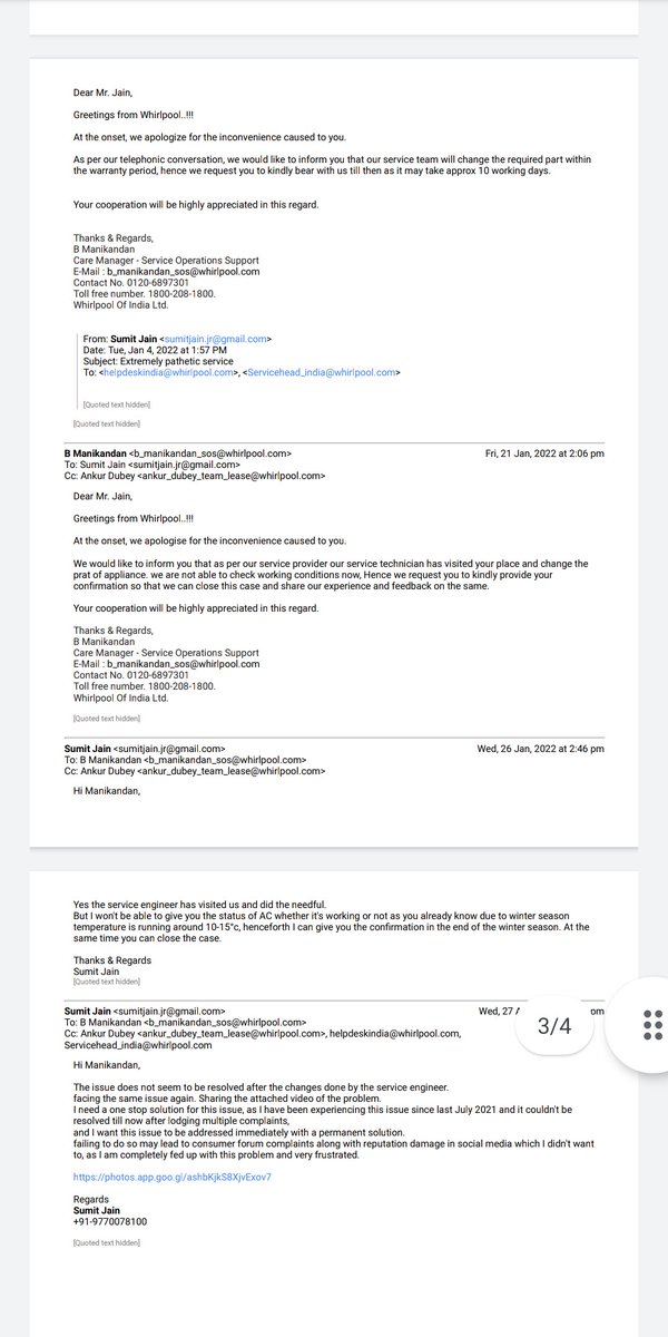 sumitjainjr's tweet image. @WhirlpoolCare @whirlpool_india @WhirlpoolCorp here is the conversation details