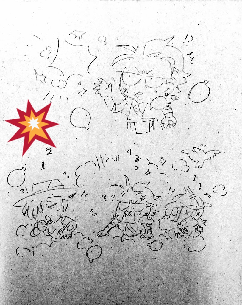 元絵というか下描き https://t.co/ZC7g50YWE7 