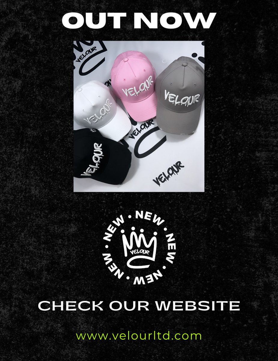 Velourltd_'s tweet photo. OUT NOW!🧢 
🚫Demands are high, no restock!🚫

🖤@Velourltd_ 
👨‍💻https://t.co/8WjDARA61u

#velourltd #appareldesign #clothinglines #clothingbrands #clothingdesigner #clothingdesign #clothingcompany #utmp #blackpool #clothing #clothingbrand #apparelbrand #attire https://t.co/InHe5JBbve