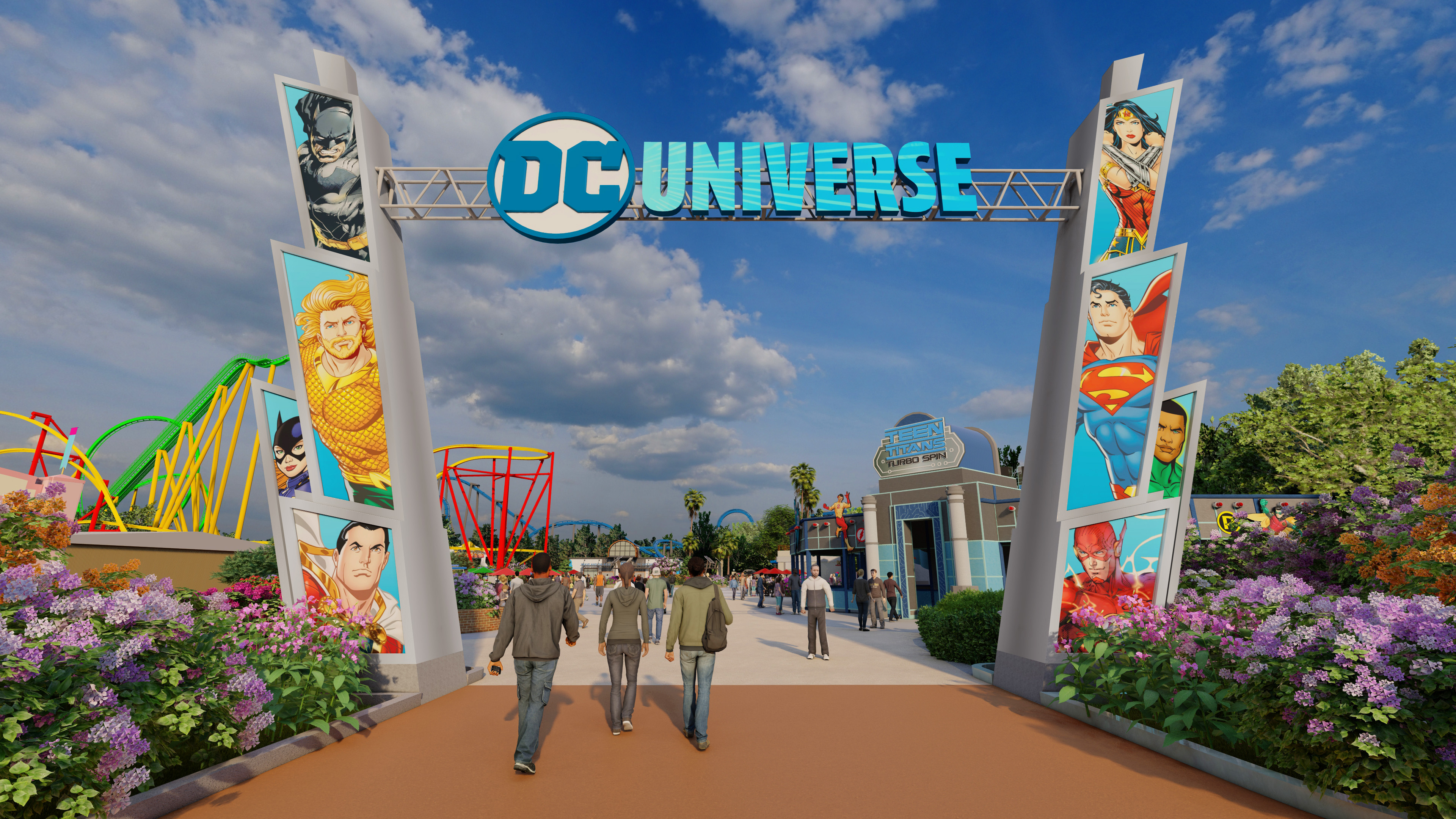 Six Flags Magic Mountain on X: Introducing: The newly designed DC UNIVERSE  home of WONDER WOMAN Flight of Courage, BATMAN The Ride and the newly  themed TEEN TITANS Turbo Spin #NationalSuperheroDay  #ThrillCapitaloftheWorld #