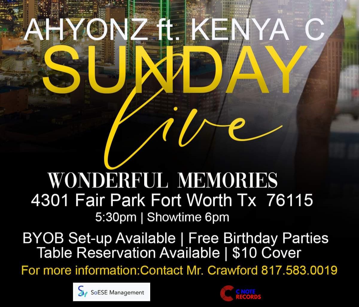 AHYONZ's tweet photo. May 22, 2022
BYOB
For more info 817-583-0019 https://t.co/tMYdl7kbtG
