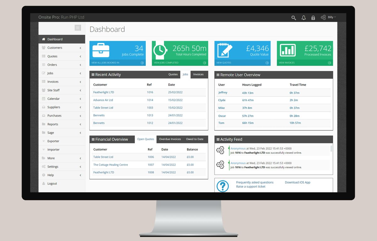 Own a small business and can't keep track of things? Well, then Onsite Pro is for you! Create and store all your quotes and invoices in one secure area. Why not get a 14-day trial at onsitepro.co.uk and give it a go today? #SmallBusiness #Management #Jobsheets