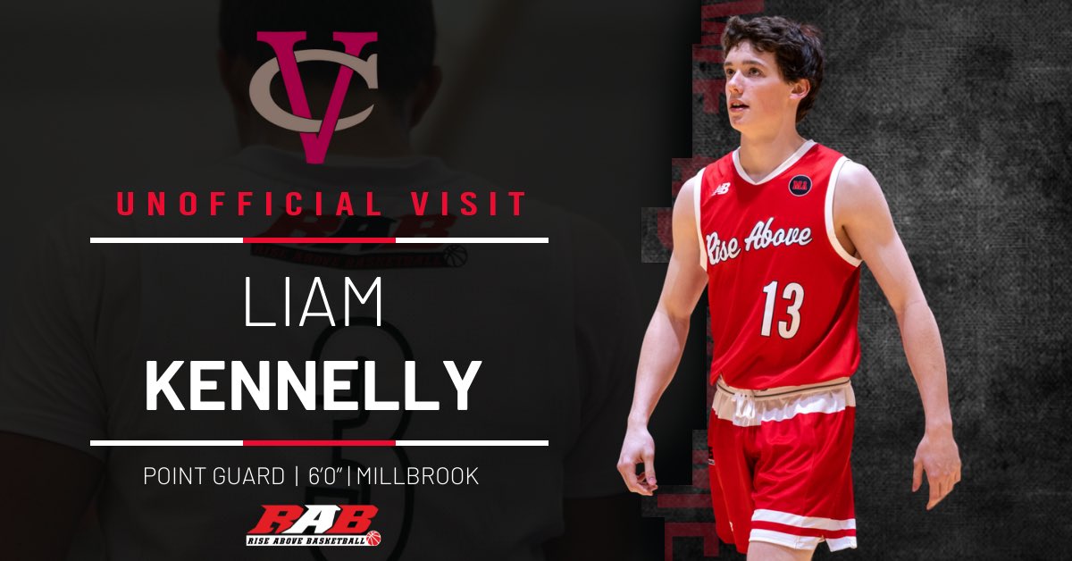 Rise Above Basketball (@rise_abovebball) on Twitter photo 6โ0โ Liam Kennelly โ23 (<a href="/LiamKennelly13/">Liam Kennelly</a>) will be making an unofficial visit to Vassar College this afternoon! #BrewerPride
#RABFamily #WeAboveMe 6โ0โ Liam Kennelly โ23 (<a href="/LiamKennelly13/">Liam Kennelly</a>) will be making an unofficial visit to Vassar College this afternoon! #BrewerPride
#RABFamily #WeAboveMe