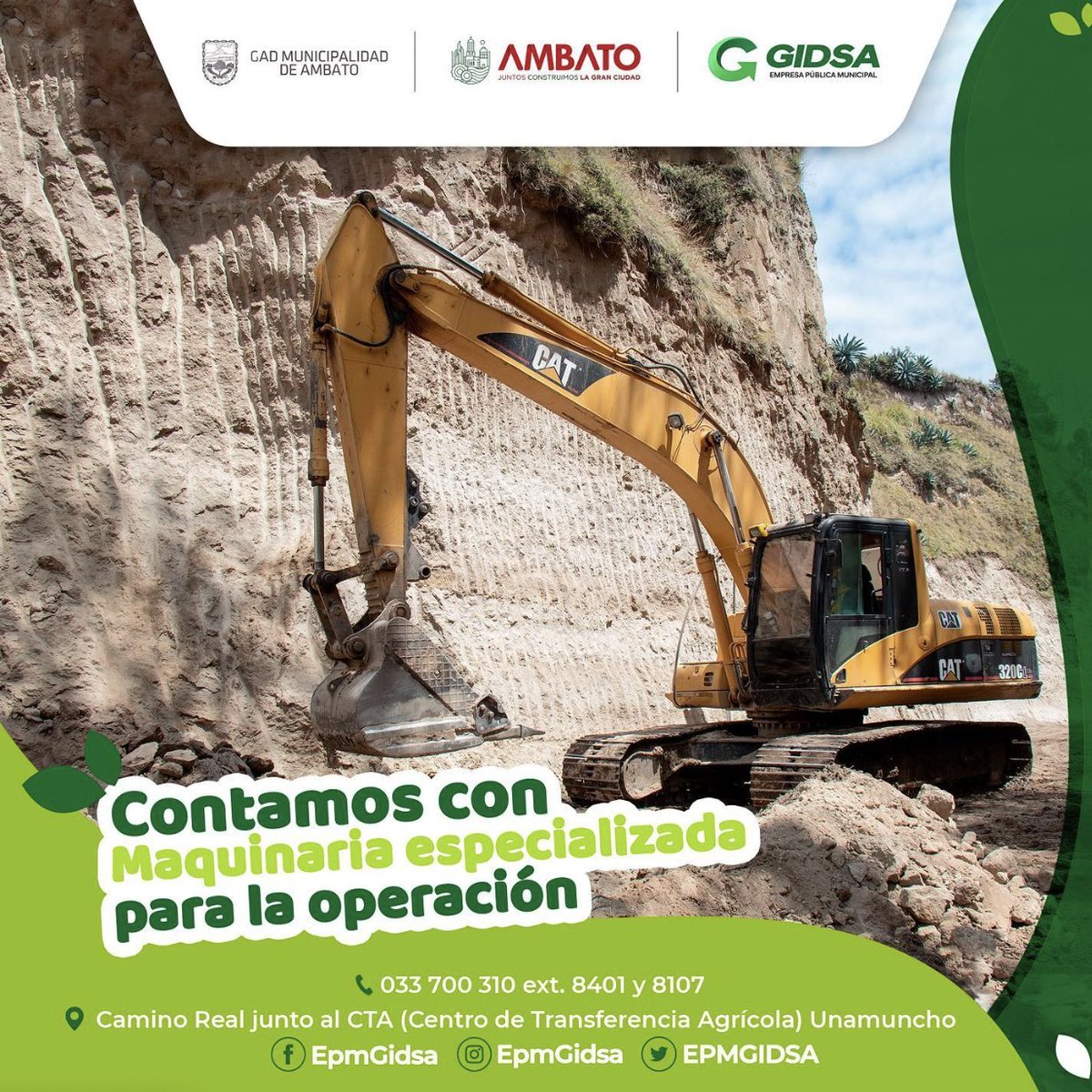 En la escombrera Municipal Guagrahuayco los escombros se manejan de manera técnica👷🚧

Contamos con maquinaria necesaria para la operación🚜🚧

Evita multas y sanciones no deposites tus escombros de construcción en quebradas ni junto a los ecotachos 😕