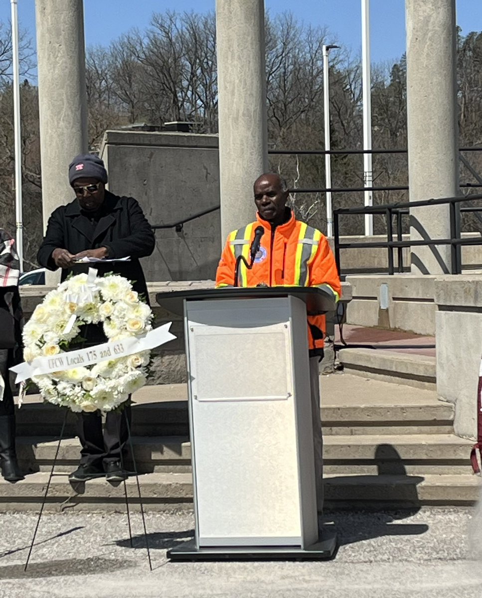On this #DayOfMourning I was privileged to attend the <a href="/torontolabour/">TYR Labour Council</a> ceremony in Woodbridge. It is important to mark this day and remember those workers who were injured or died on the job. We all have a role in ensuring all workers come home safely.