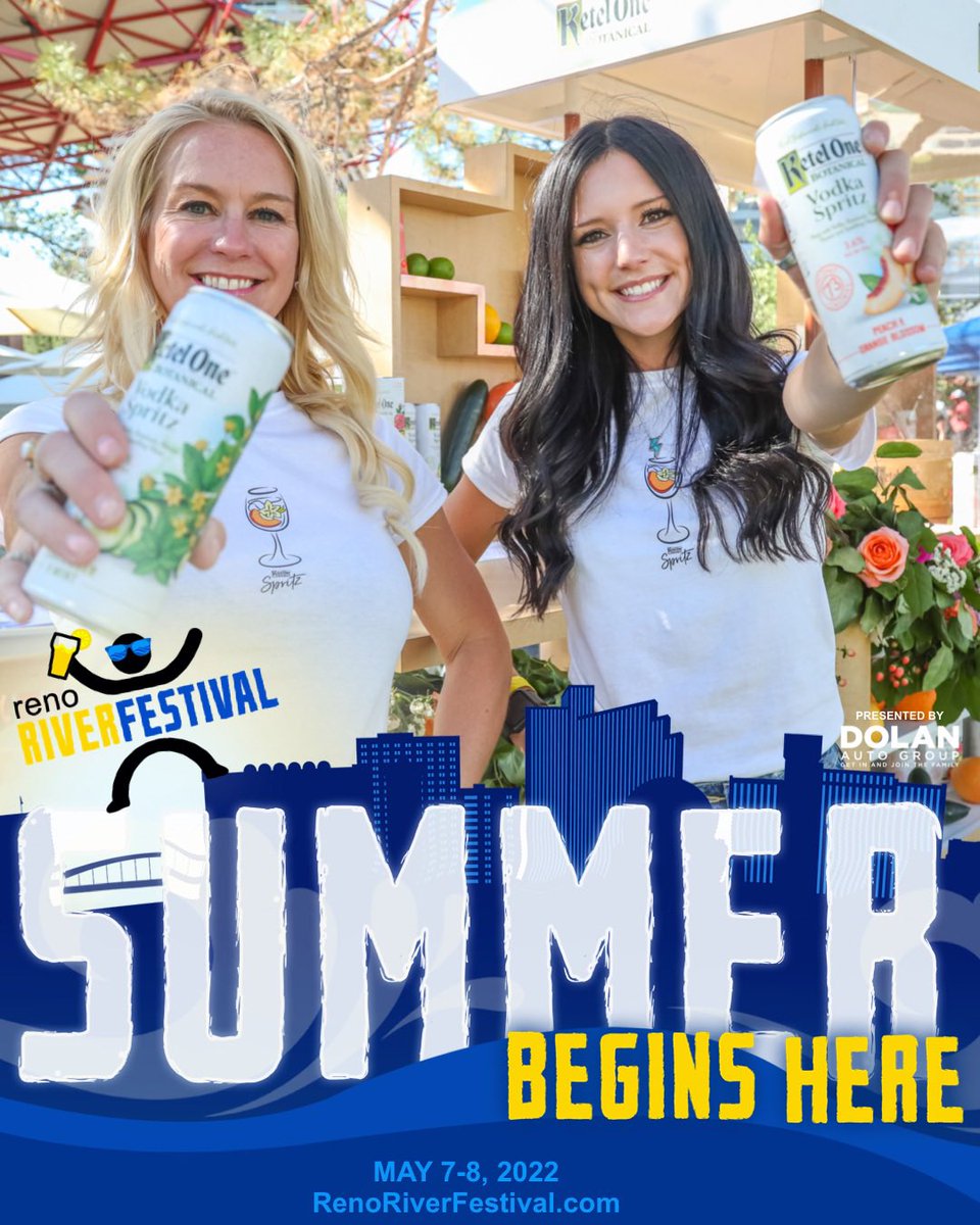 Get bubbly this May 7-8 with a Hard Seltzer Experience at RiverFest! 🍹 We’re pouring a wide variety of flavors from <a href="/KetelOne/">Ketel One Vodka</a> Botanical, @topochicohard, <a href="/vizzyseltzer/">Vizzy Hard Seltzer</a>, Arnold Palmer Spiked, &amp; 10 Torr! Your summer begins with a tasting tour! 😎
renoriverfestival.com.