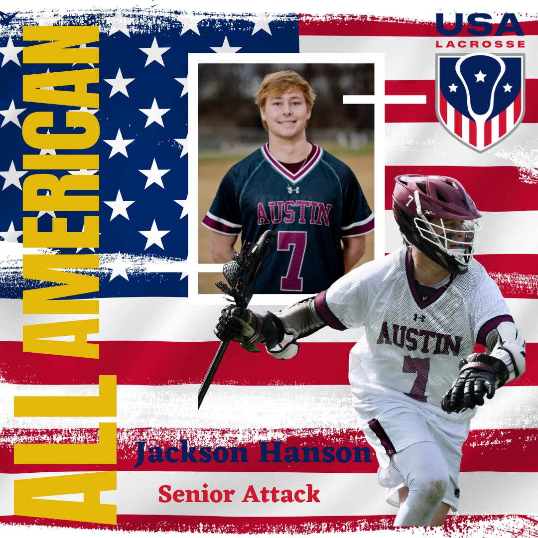 Austin Lacrosse (@ahsmaroonslax) on Twitter photo Congratulations Senior Attack Jackson Hanson for being named US Lacrosse All American! #uslacrosseallamerican <a href="/jacksonbhanson/">Jackson Hanson</a> <a href="/CoachJRuggeri/">Jordan Ruggeri</a> <a href="/USA_Lacrosse/">USA Lacrosse</a> Congratulations Senior Attack Jackson Hanson for being named US Lacrosse All American! #uslacrosseallamerican <a href="/jacksonbhanson/">Jackson Hanson</a> <a href="/CoachJRuggeri/">Jordan Ruggeri</a> <a href="/USA_Lacrosse/">USA Lacrosse</a>