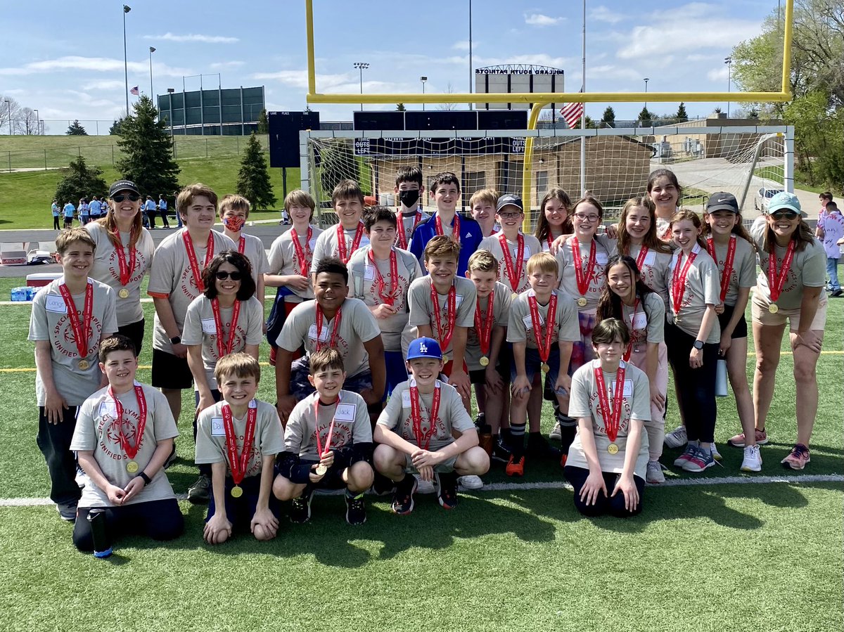 Year 4 of the <a href="/millardps/">Millard Public Schools</a> Middle School Special Olympics Unified Track Meet today! Incredibly thankful and proud to have my sixth graders as the student volunteers. ❤️ This experience teaches them more than anything I could teach in the classroom. 

<a href="/SpecialOlympics/">Special Olympics</a> <a href="/mps_russell/">Russell Middle</a>