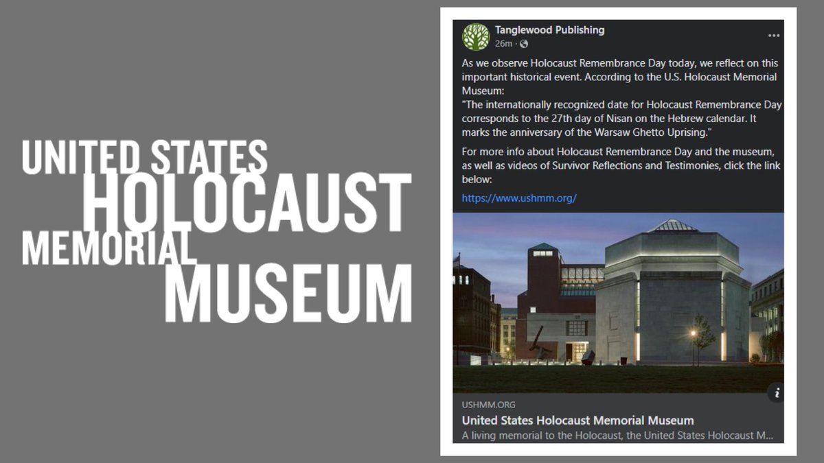 TanglewoodPub's tweet photo. As we observe #HolocaustRemembranceDay today, we reflect on this important historical event. For more information about Holocaust Remembrance Day and the museum, as well as videos of Survivor Reflections and Testimonies, click the link below:
https://t.co/V5ySoZaO5T https://t.co/S2X6LLGJO9