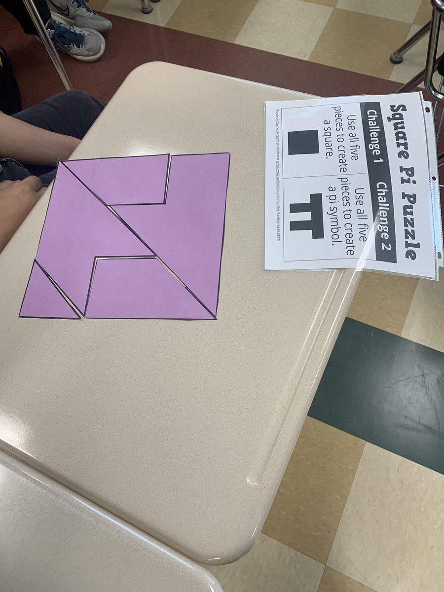 MrsGulleman's tweet photo. Puzzle Day!! 🧩 One of my favorite @mathequalslove activities https://t.co/gHy2a1yJnu