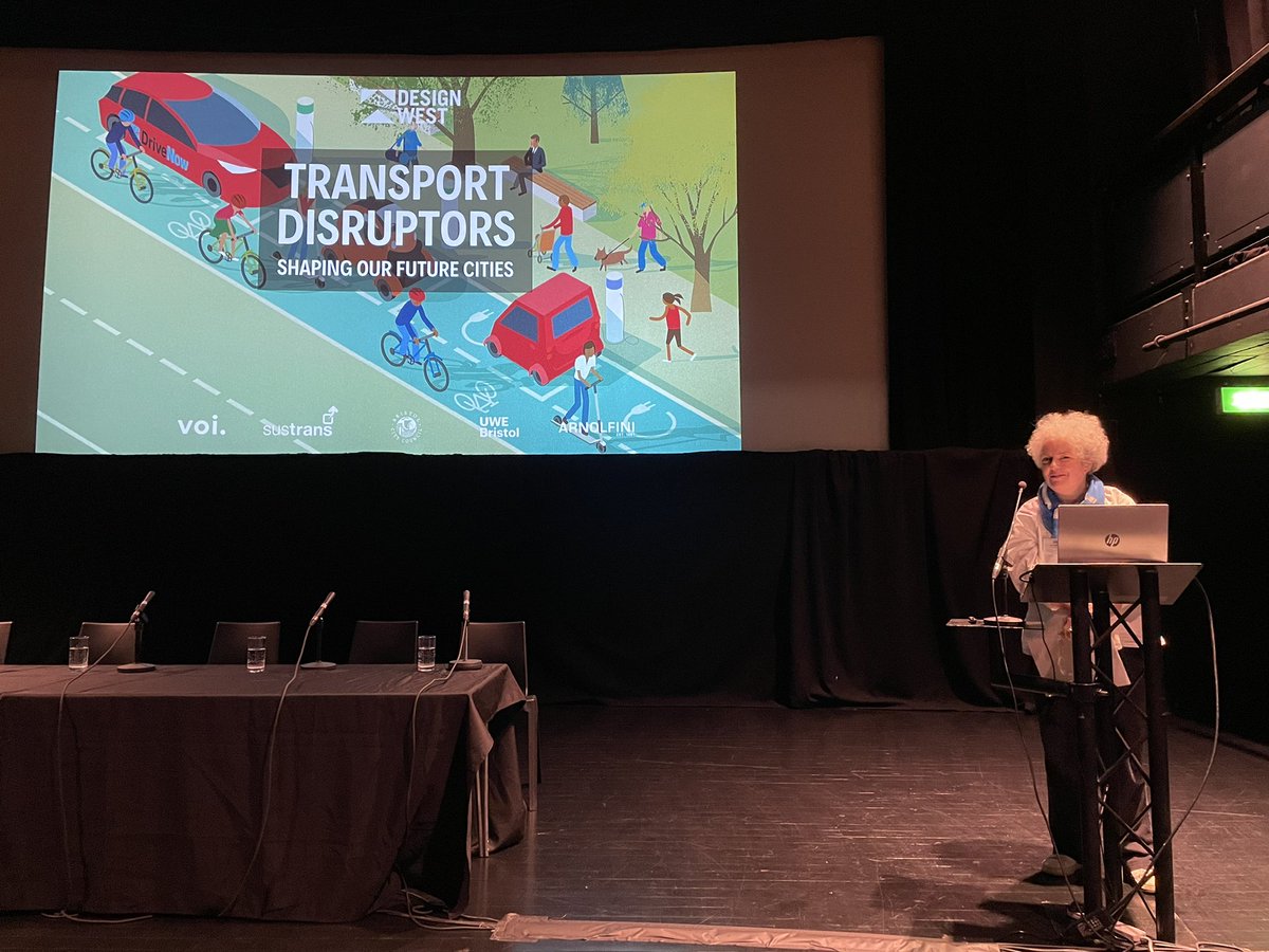 So pleased to be at the @ArnolfiniArts this evening for the #TransportDisruptors @DesignWest1 event! Lovely to be in person, looking forward to talking about @SustransSouth #activetravel #futurecities