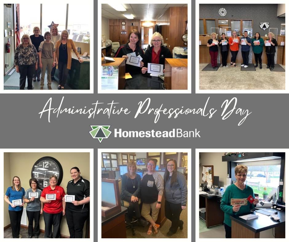 Homestead_Bank's tweet image. In honor of Administrative Professionals Day yesterday, Homestead Bank would like to thank all of our Administrative Professionals for everything they do. Your hard work and dedication is very much appreciated! #AdministrativeProfessionalsDay