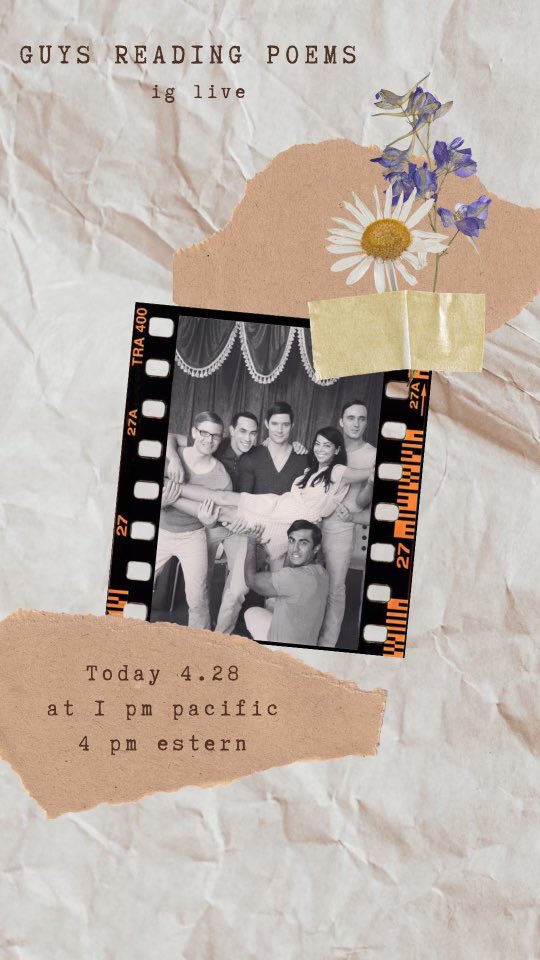 Talking with Neelou at Smudged.co on IG live at 1 pm pst today. Join us for a little talk on the intersection of poetry and film for National Poetry Month!