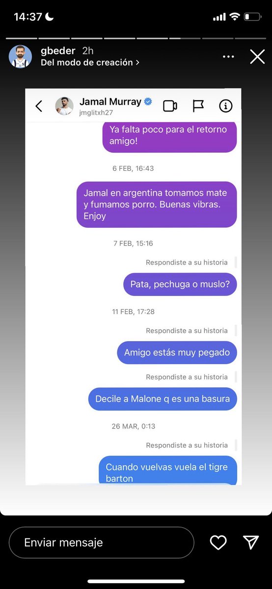 andresjuampi10's tweet photo. Por si ustedes no lo siguen a @gbeder en Instagram, les dejo esto que me alegró el día por completo. Te quiero Germán! https://t.co/a9WFmbutVy