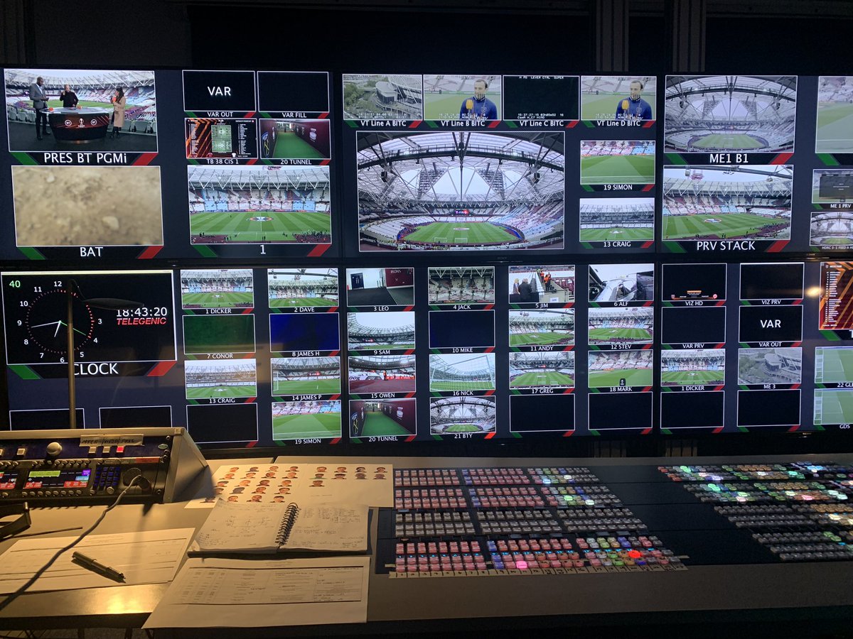 Back at the ROC for the mighty Hammers v Eintracht Frankfurt. #UEL semi- final.
Let’s hope it’s a good as Tuesday. 
<a href="/btsportfootball/">tntsportsfootball</a> <a href="/sunsetandvine/">Sunset+Vine</a> <a href="/JordiAlfaro/">Jordi Alfaro</a>