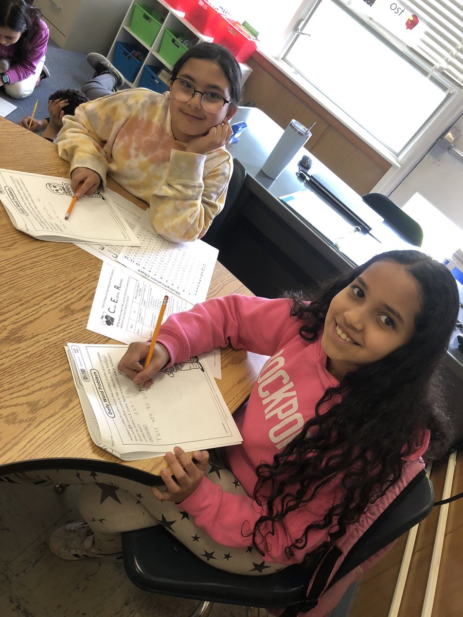 Word problem practice with partners! ✖️➗