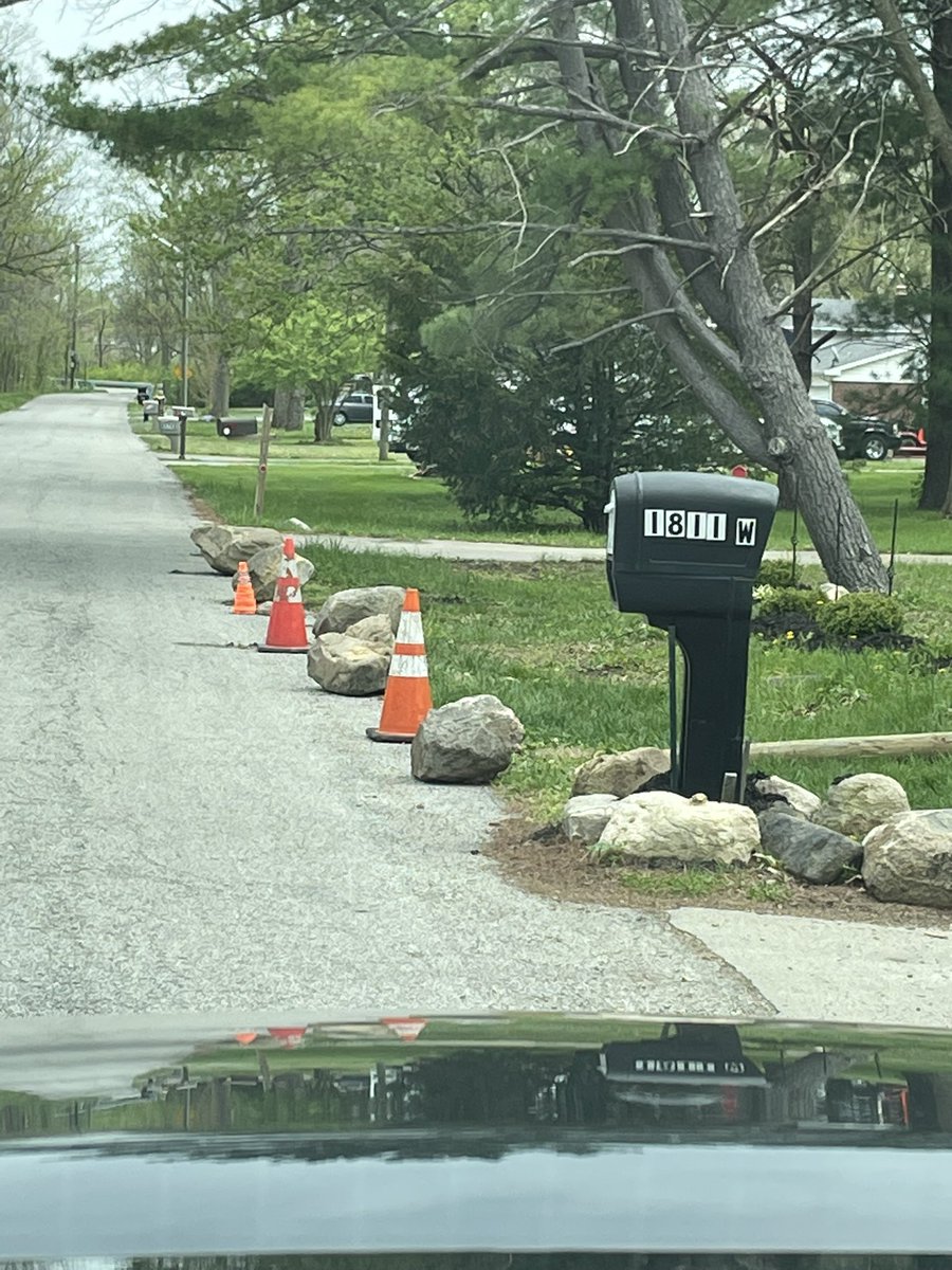 TerryWwill's tweet photo. Can we get some rock removal. 66th street between Grandview and Michigan. @IndyDPW https://t.co/WSl7CALfMH