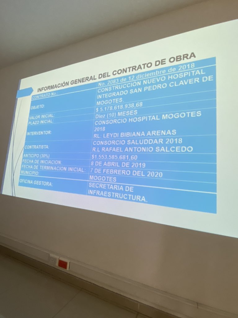 hugoacardozo's tweet photo. #Tema2
Hospital de #mogotes, compromiso de la @GobdeSantander de 5.178 millones para terminar la contracción del hospital.
Compromiso del contratista de actualizar y reiniciar la abra el 16 de mayo del 2022. https://t.co/OjHtXxEs6l