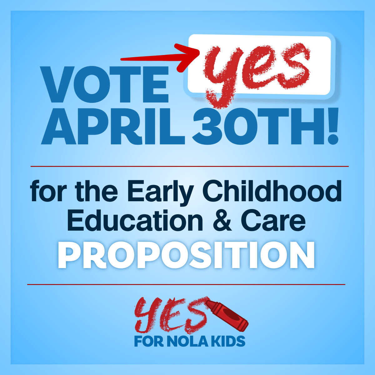 Voting “YES” is a smart investment in our future. If you want to learn more, you can visit yesfornolakids.com.