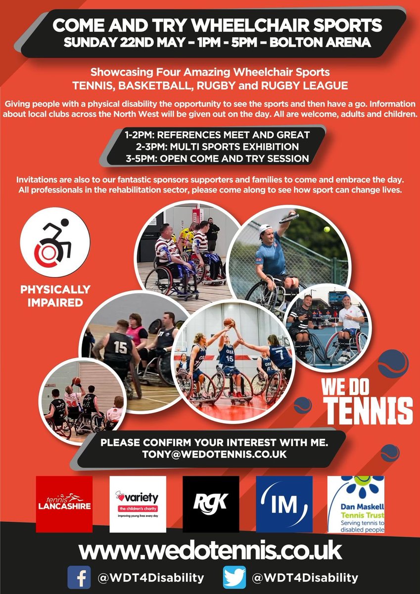 WestCoastWRC1's tweet image. 🚨Please RT🚨

Fancy trying out wheelchair rugby?

Hosted by @WDT4Disability @BoltonArena, this event will showcase our sport and give you the chance meet us, jump in a chair and see what our incredible sport is all about!

For more information, check out the poster below👇🏼
