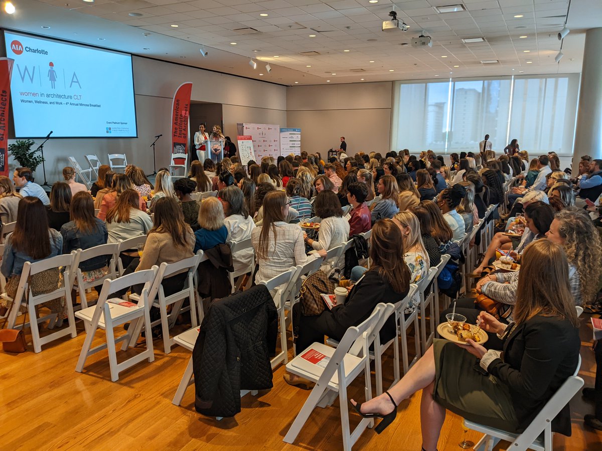 TLC_Engineering's tweet image. On April 21st, TLC sponsored the 4th Annual Women In Architecture (WIA) Mimosa Breakfast focused on Women, Wellness, and Work. @SMPSclt boasted 280 attendees that came out to hear from panelists. #thinklistencreate @AIACharlotte @uliclt