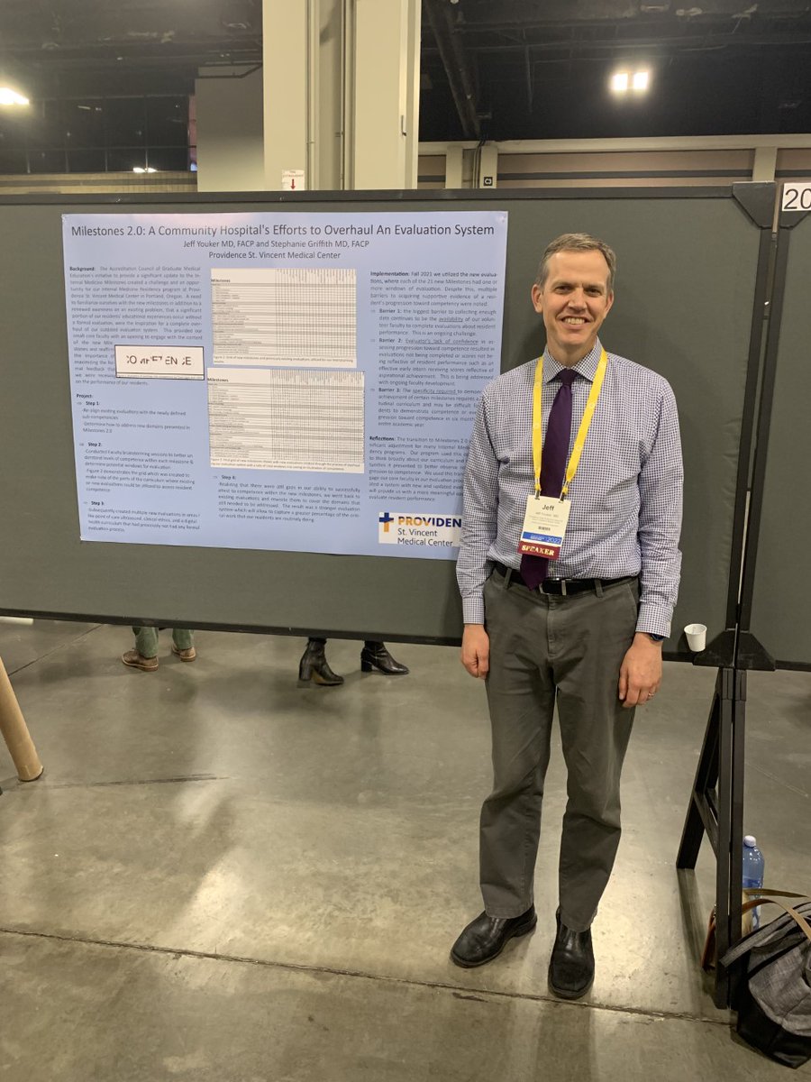 PSVIMResidency's tweet photo. Congratulations to our APD, Dr. Jeff Youker, for presenting this poster on the milestones at AAIM2022.  His poster may be the only thing wordier than the milestones. #AAIM #Milestones #ACGME https://t.co/LQa3y2jof8