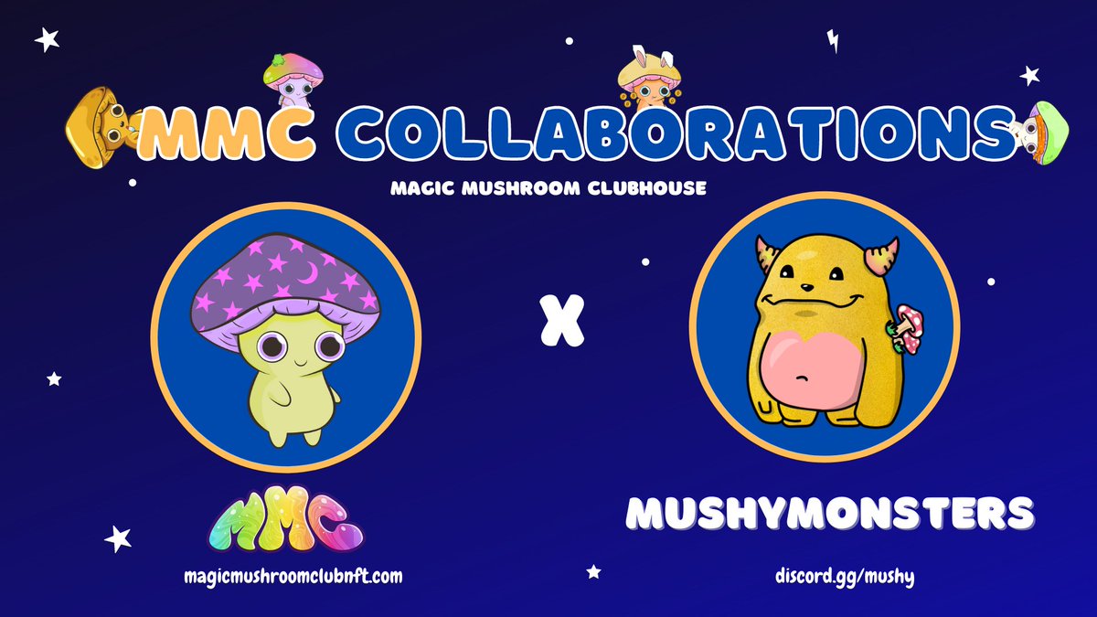 MushClubhouse's tweet photo. ⚡️⚡️GIVEAWAY ⚡️⚡️

We are giving away THREE whitelist spots for 
@mushy

 🤿 Follow @MushroomClubNFT, @mushy &amp; @deependnft
 
 🤿 Like, Retweet &amp; Tag 3 Friends! 

Proudly supplied by our official WL agency, 
@deependnft

#WhitelistGiveaway #WLGiveaways https://t.co/j3wtTVXwiG