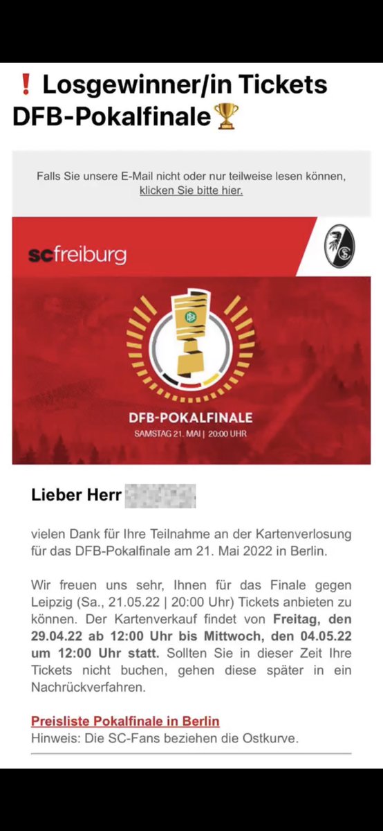 GEIL! Wir fahren nach Berlin!!
Hab jetzt schon so krass Bock auf dieses Spiel, wird n krasses Wochenende😍 #SCF #nurderSCF #DFBPokal <a href="/scfreiburg/">SC Freiburg</a>