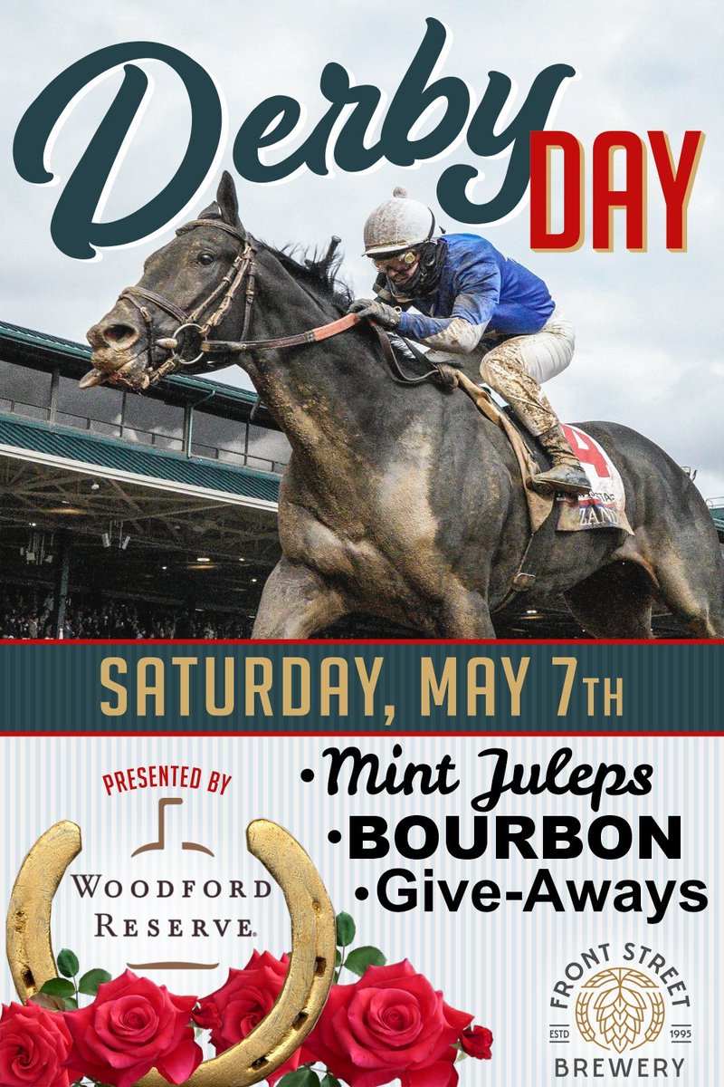 FrontStreetBrew's tweet image. Watch the fastest two minutes in sports at Eastern NC's largest whiskey bar. $10 Woodford Reserve Mint Juleps and $10 Kentucky Hot Browns all day! #KentuckyDerby #woodfordreserve #wilmingtonnc