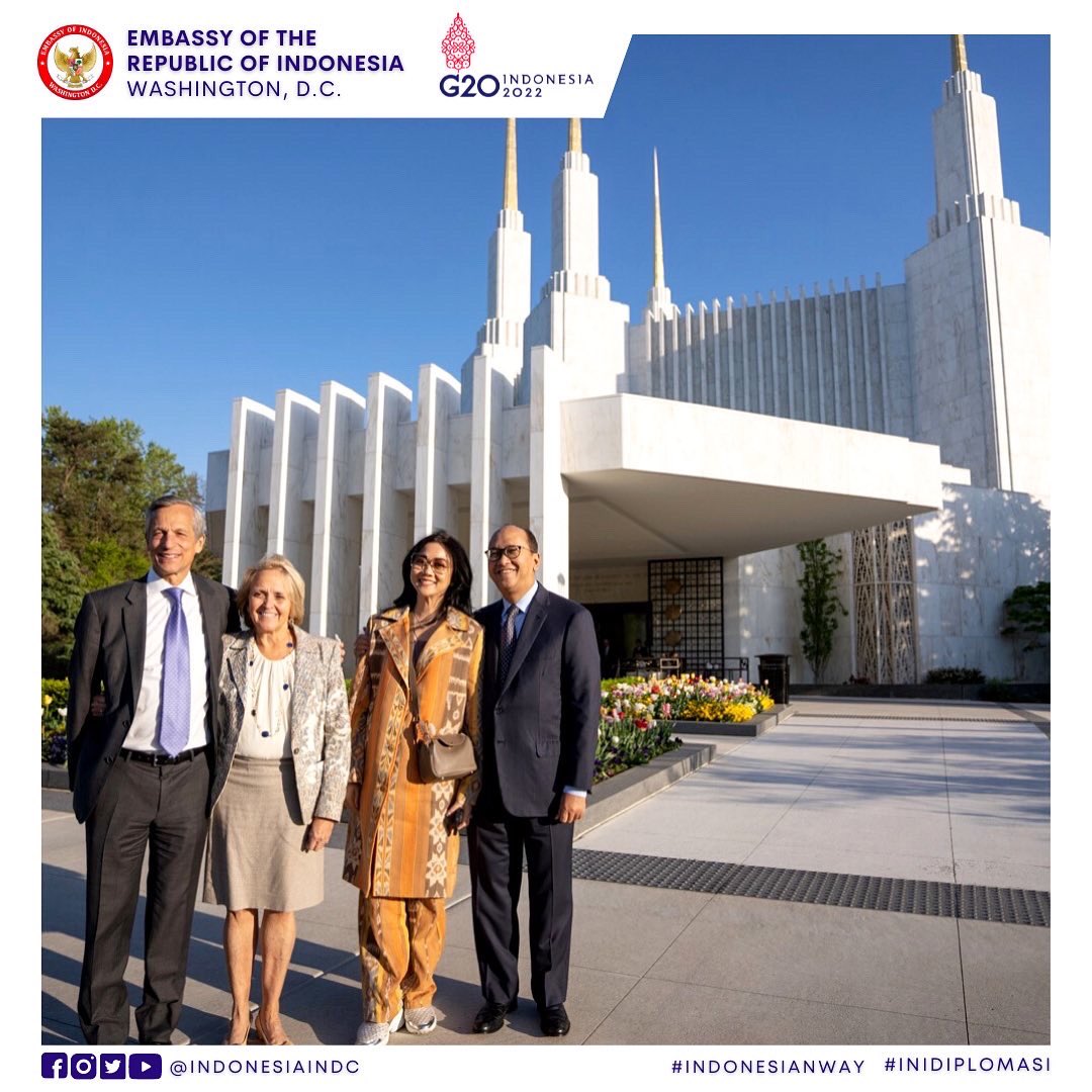 The Washington DC Temple’s 288 feet (87.8 meters) structure is one of the capital’s landmark buildings that is visible from the 495 Beltway.
