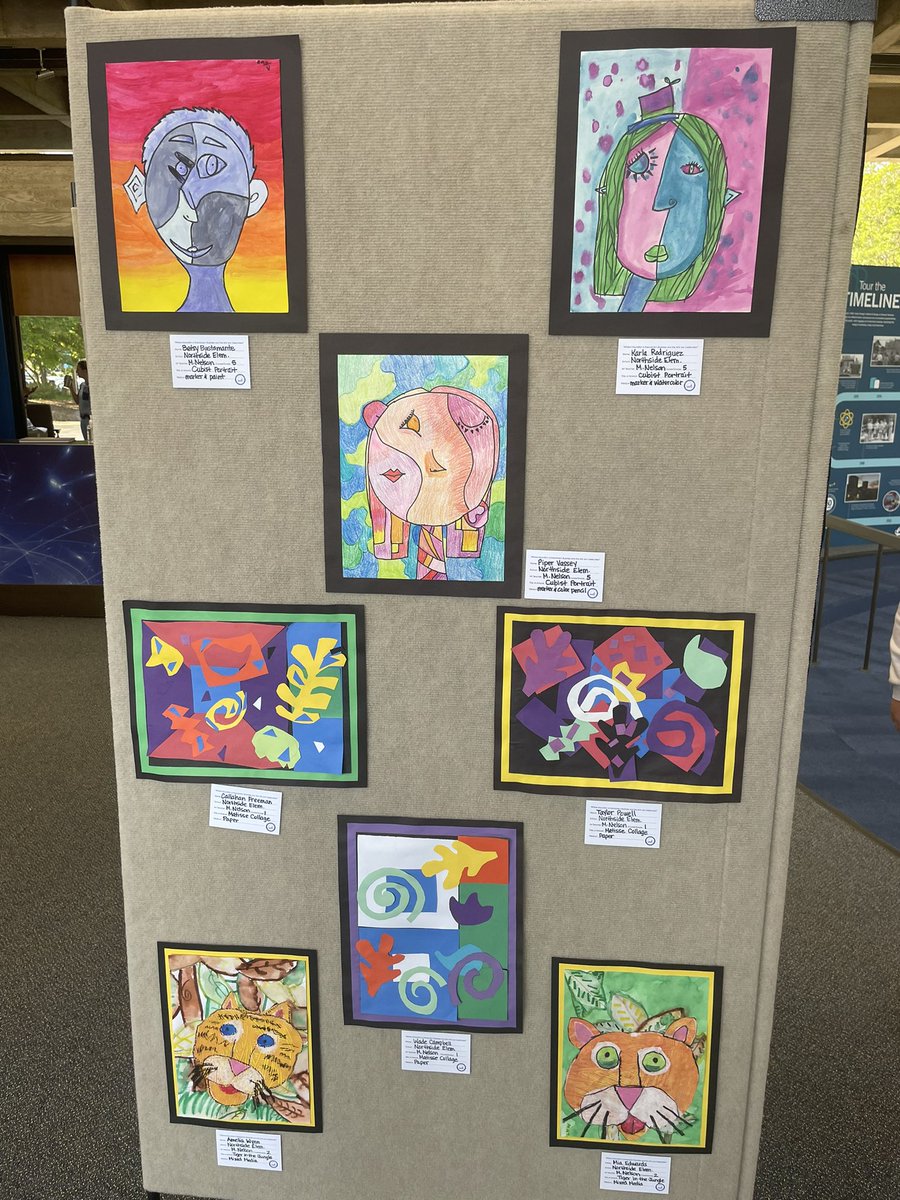 NESPride's tweet photo. So proud of the artwork created by our students on display at the district art show! https://t.co/d5y8a3vJL5