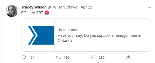 Polysesouvient's tweet photo. This explains the usual pro-gun results of self-selecting #VoodooPolls (pseudo-polls on social media with no statistical reliability) as opposed to those conducted by professional polling firms based on scientific methods of sampling, data collection & analysis #stats101 #cdnpoli https://t.co/ubtPao26Bf