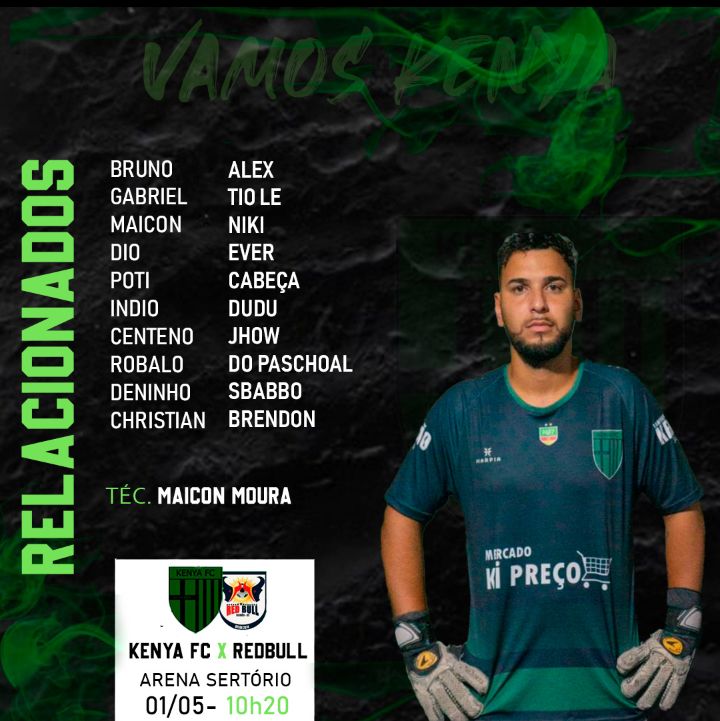 Kenyafut7's tweet photo. Lista para o grande confronto frente ao Redbul Viamão domingo! 
#JAMAISNOSMATARAO https://t.co/r9C6JhEFXr