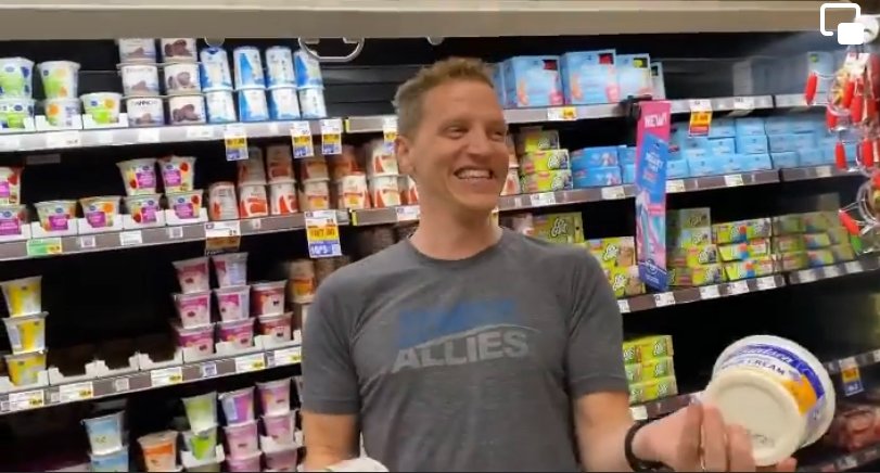 PlyoJam's tweet photo. The grocery store can be overwhelming and tempting. In PlyoJam’s latest comedy special, we filmed a grocery store tour for our upcoming Boost program! Don’t miss it. You can still join us and use code FLING to save $5. Link in bio. https://t.co/par4yOkMtm