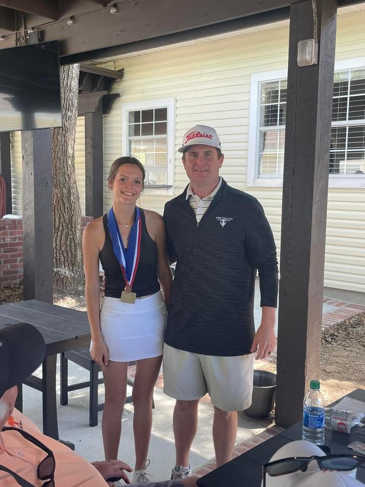 LafcoG's tweet photo. @JakeDavisOE 5A Girls Golf State Championship Tournament at The Oaks in Pass Christian. Team Runner-up and Sophomore Ada Grace Everett finished 3rd overall. #thecounty https://t.co/buoTFWVy5t