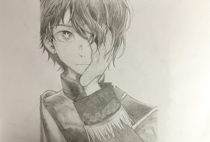 鉛筆のtwitterイラスト作品