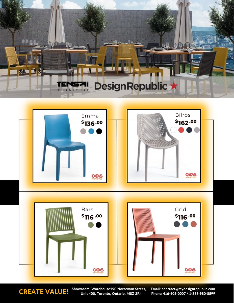 DesignRepublicX's tweet image. It's Patio season #cafeto