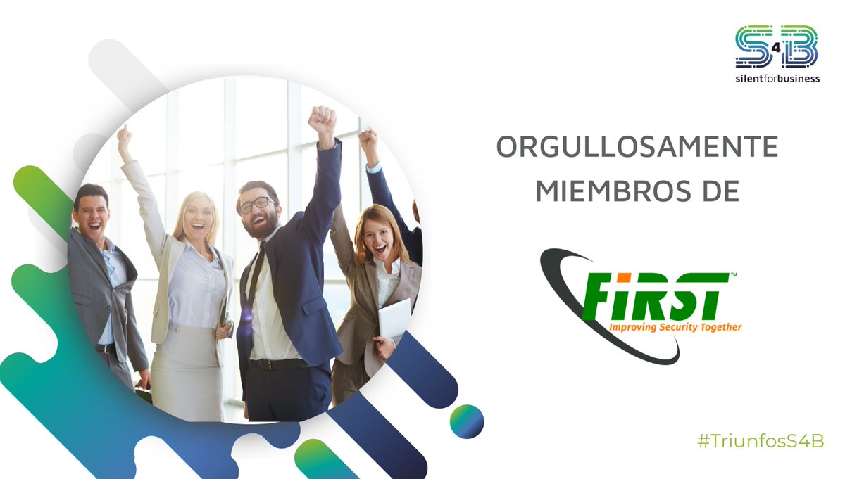 silent4business's tweet photo. Estamos muy contentos de formar parte de @FIRSTdotOrg y trabajar en conjunto con los centros especializados de #ciberseguridad más importantes de todo el mundo.
#OrgulloDeSerS4B #RedefinimoslaSeguridad #TriunfosS4B
#infosec #malware #cybersecurity #firts #csirt https://t.co/47SMOTDVUZ