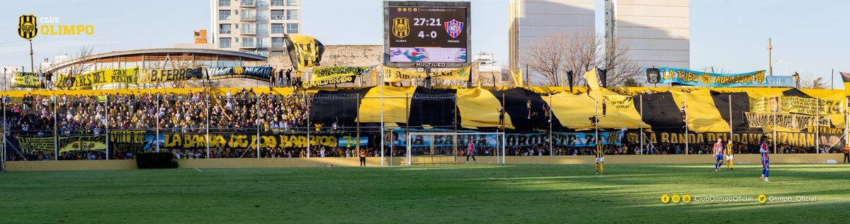 🏟️ La gente desde las tribunas también jugó el último domingo en el Roberto N. Carminatti.

#VamosOlimpo 💛🖤