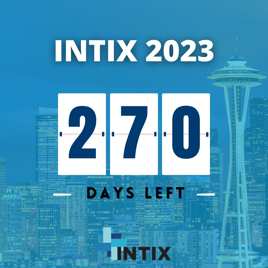intixassoc's tweet image. The countdown continues to #INTIX2023! 🙌 Only 270 DAYS LEFT until we can see our #ticketing fam in #Seattle. 😍