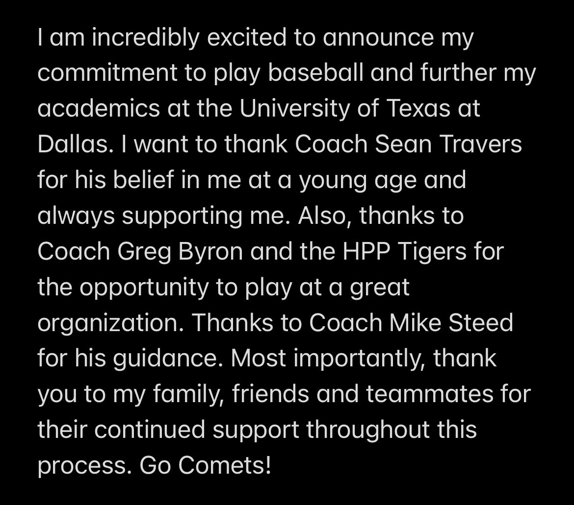 jackson_millen's tweet photo. @UTDBaseball @sixfourclub @byrongreg @HppTigers @SteedBaseball https://t.co/kgmcpxW6N9