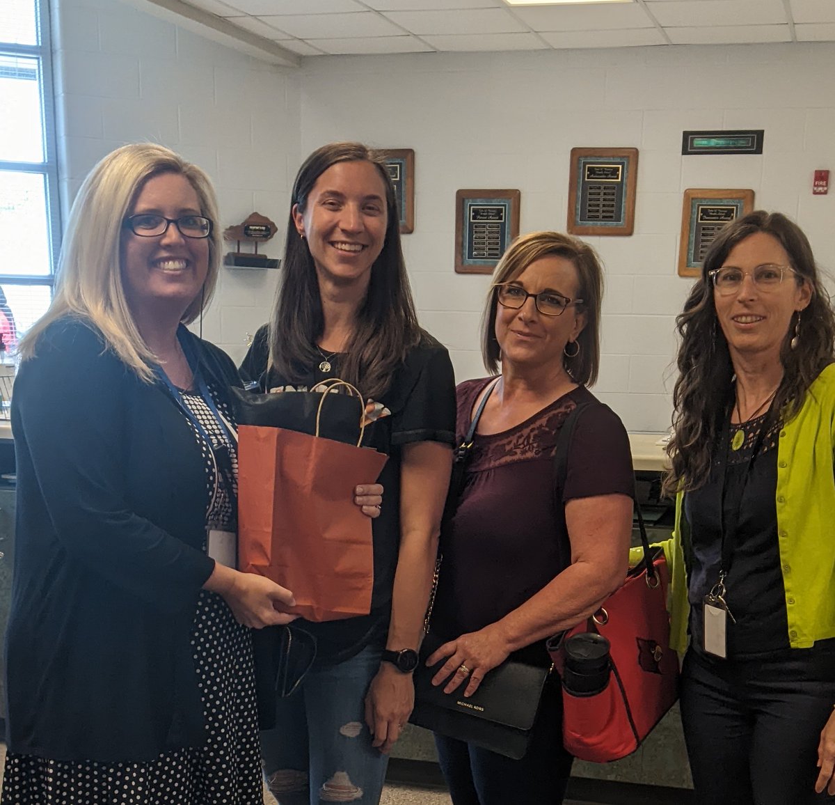 <a href="/8thRamsey/">Ramsey 8th Grade Academy: Clay Hollister, AP</a> Academy waited in line show our love and appreciation for <a href="/RamseyPrincipal/">Katie LaDuke</a> today. We are all so thrilled that our former AP is now our Principal. This cool-as-a-cucumber, ultra-organized, compassionate, high standards, listening leader is THE BEST. Go LaDuke!!🎉💙🧡