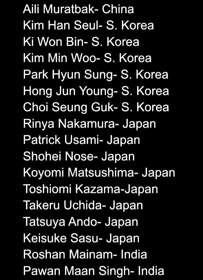 mmaecosystem's tweet photo. Here’s the full list of fighters added to the UFC website, guessing for Road to UFC, in addition to the Chinese fighters I’ve already announced. S/o to @hellowhosthat for pointing it out. #RoadToUFC #UFC #MMA https://t.co/e8bknFyYhQ