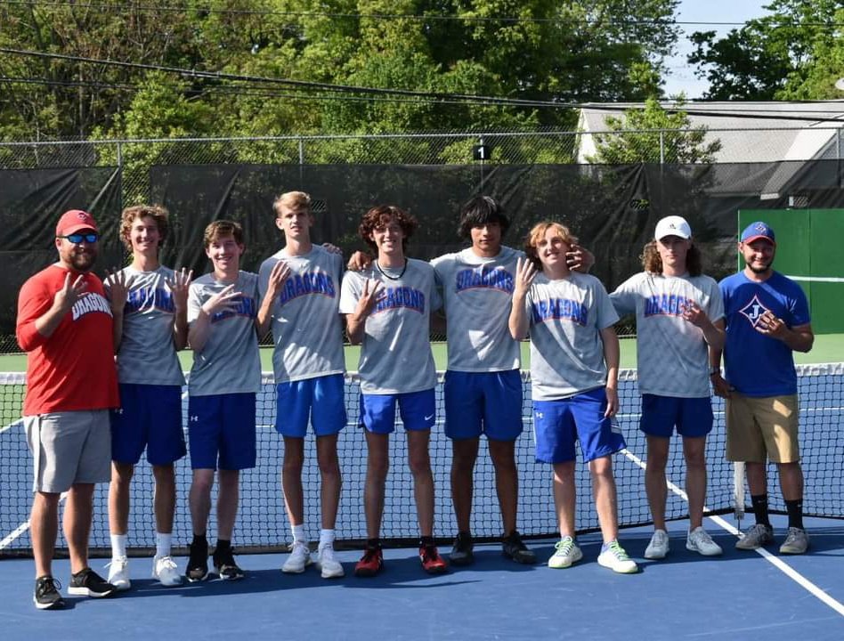 JHS_Dragons's tweet photo. Congratulations to the JHS boys tennis team as they advance to the Final Four! https://t.co/bvqxt34EUx