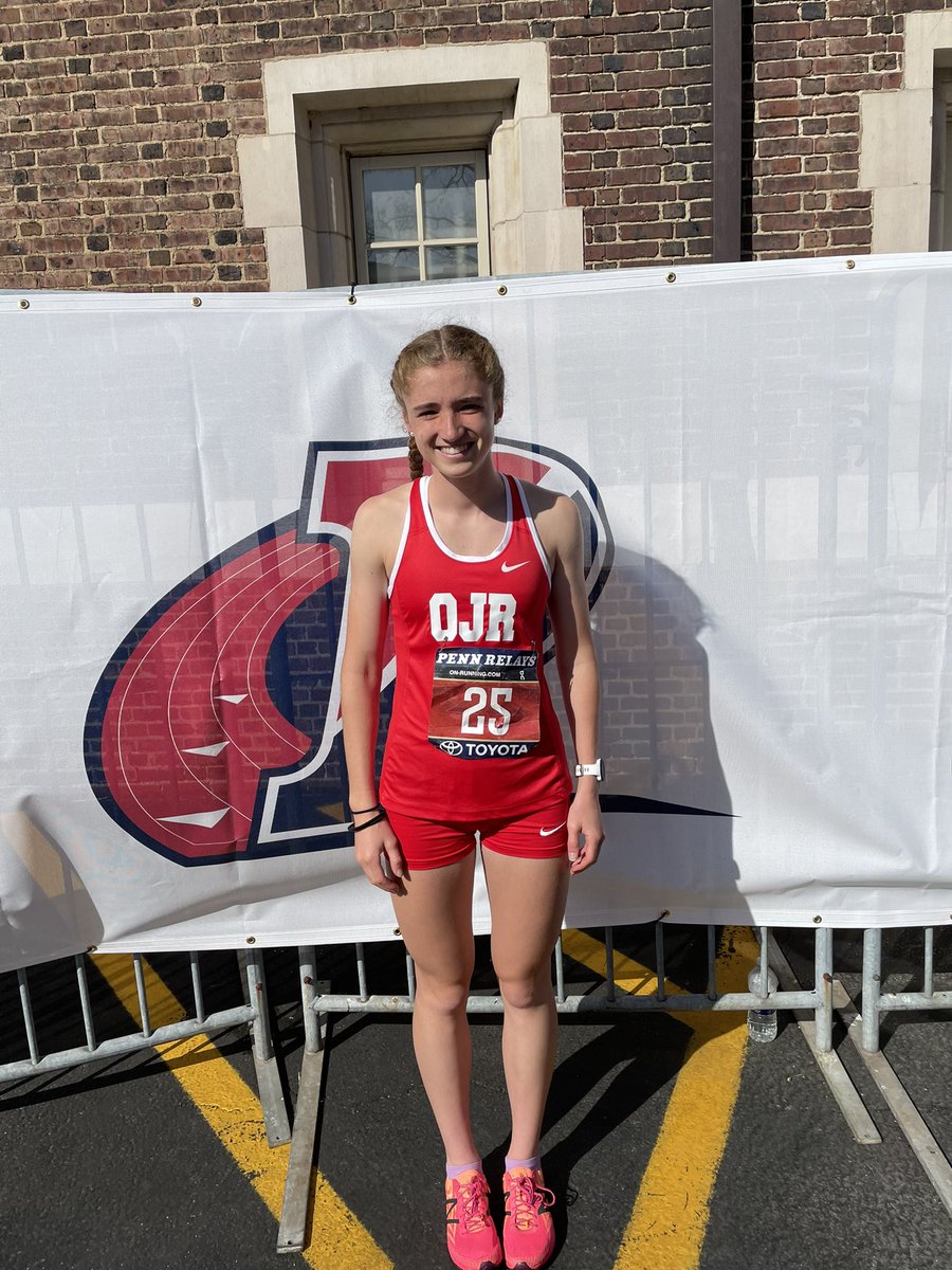 OJR_XC's tweet photo. Claire Zubey finishes 16th in the Girls 3000m Championship with a new PR of 10:06.32! Great job Claire! https://t.co/ehxZyT4AIs